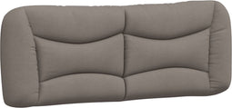 vidaXL - Hoofdbordkussen - 120 - cm - stof - taupe