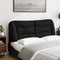 vidaXL - Hoofdbordkussen - 120 - cm - stof - zwart