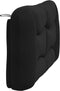 vidaXL - Hoofdbordkussen - 120 - cm - stof - zwart