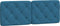 vidaXL - Hoofdbordkussen - 140 - cm - fluweel - blauw