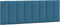 vidaXL - Hoofdbordkussen - 140 - cm - fluweel - blauw