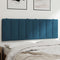 vidaXL - Hoofdbordkussen - 140 - cm - fluweel - blauw