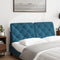 vidaXL - Hoofdbordkussen - 140 - cm - fluweel - blauw