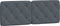 vidaXL - Hoofdbordkussen - 140 - cm - fluweel - donkergrijs