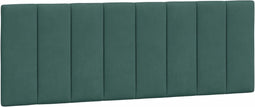vidaXL - Hoofdbordkussen - 140 - cm - fluweel - donkergroen