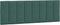 vidaXL - Hoofdbordkussen - 140 - cm - fluweel - donkergroen