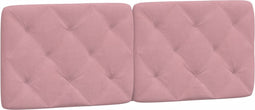 vidaXL - Hoofdbordkussen - 140 - cm - fluweel - roze