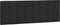 vidaXL - Hoofdbordkussen - 140 - cm - fluweel - zwart
