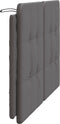 vidaXL - Hoofdbordkussen - 140 - cm - kunstleer - grijs