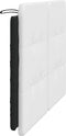 vidaXL - Hoofdbordkussen - 140 - cm - kunstleer - wit - en - zwart
