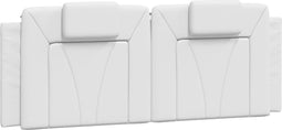 vidaXL - Hoofdbordkussen - 140 - cm - kunstleer - wit