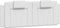 vidaXL - Hoofdbordkussen - 140 - cm - kunstleer - wit