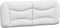 vidaXL - Hoofdbordkussen - 140 - cm - kunstleer - wit