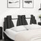 vidaXL - Hoofdbordkussen - 140 - cm - kunstleer - zwart - en - wit