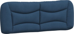 vidaXL - Hoofdbordkussen - 140 - cm - stof - blauw