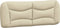 vidaXL - Hoofdbordkussen - 140 - cm - stof - crèmekleurig
