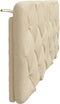 vidaXL - Hoofdbordkussen - 140 - cm - stof - crèmekleurig