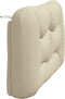 vidaXL - Hoofdbordkussen - 140 - cm - stof - crèmekleurig