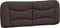 vidaXL - Hoofdbordkussen - 140 - cm - stof - donkerbruin