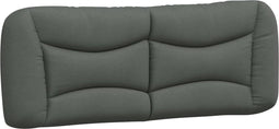 vidaXL-Hoofdbordkussen-140-cm-stof-donkergrijs