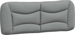 vidaXL - Hoofdbordkussen - 140 - cm - stof - lichtgrijs