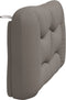 vidaXL - Hoofdbordkussen - 140 - cm - stof - taupe