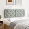vidaXL - Hoofdbordkussen - 140 - cm - velvet - lichtgrijs