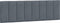 vidaXL - Hoofdbordkussen - 160 - cm - fluweel - donkergrijs