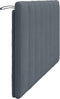 vidaXL - Hoofdbordkussen - 160 - cm - fluweel - donkergrijs