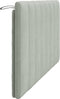 vidaXL - Hoofdbordkussen - 160 - cm - fluweel - lichtgrijs