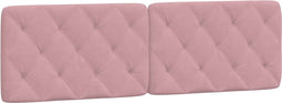 vidaXL - Hoofdbordkussen - 160 - cm - fluweel - roze
