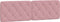vidaXL - Hoofdbordkussen - 160 - cm - fluweel - roze
