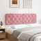 vidaXL - Hoofdbordkussen - 160 - cm - fluweel - roze