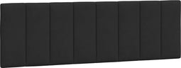 vidaXL - Hoofdbordkussen - 160 - cm - fluweel - zwart