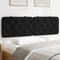 vidaXL - Hoofdbordkussen - 160 - cm - fluweel - zwart
