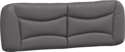 vidaXL - Hoofdbordkussen - 160 - cm - kunstleer - grijs
