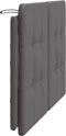 vidaXL - Hoofdbordkussen - 160 - cm - kunstleer - grijs