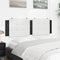 vidaXL - Hoofdbordkussen - 160 - cm - kunstleer - wit - en - zwart