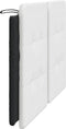 vidaXL - Hoofdbordkussen - 160 - cm - kunstleer - wit - en - zwart