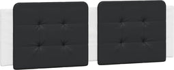 vidaXL - Hoofdbordkussen - 160 - cm - kunstleer - zwart - en - wit