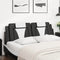 vidaXL - Hoofdbordkussen - 160 - cm - kunstleer - zwart - en - wit