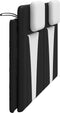 vidaXL - Hoofdbordkussen - 160 - cm - kunstleer - zwart - en - wit