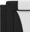 vidaXL - Hoofdbordkussen - 160 - cm - kunstleer - zwart - en - wit
