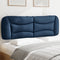 vidaXL - Hoofdbordkussen - 160 - cm - stof - blauw