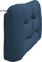 vidaXL - Hoofdbordkussen - 160 - cm - stof - blauw