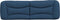 vidaXL - Hoofdbordkussen - 160 - cm - stof - blauw