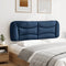 vidaXL - Hoofdbordkussen - 160 - cm - stof - blauw