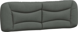 vidaXL - Hoofdbordkussen - 160 - cm - stof - donkergrijs