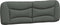 vidaXL - Hoofdbordkussen - 160 - cm - stof - donkergrijs
