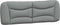 vidaXL - Hoofdbordkussen - 160 - cm - stof - lichtgrijs